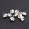 Raw Gemstone Charms, Round 6x4mm Natural Connector, Gold Plated Wire Wrapped, DIY Jewelry, 10pc Lot, GemMartUSA (50150)